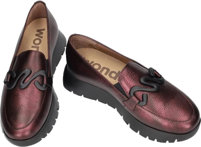 Wonders -Dames bordeaux ballerina's & mocassins - Foto 2