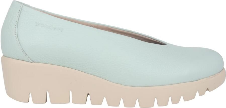Wonders Blauwe Leren Dames Loafer