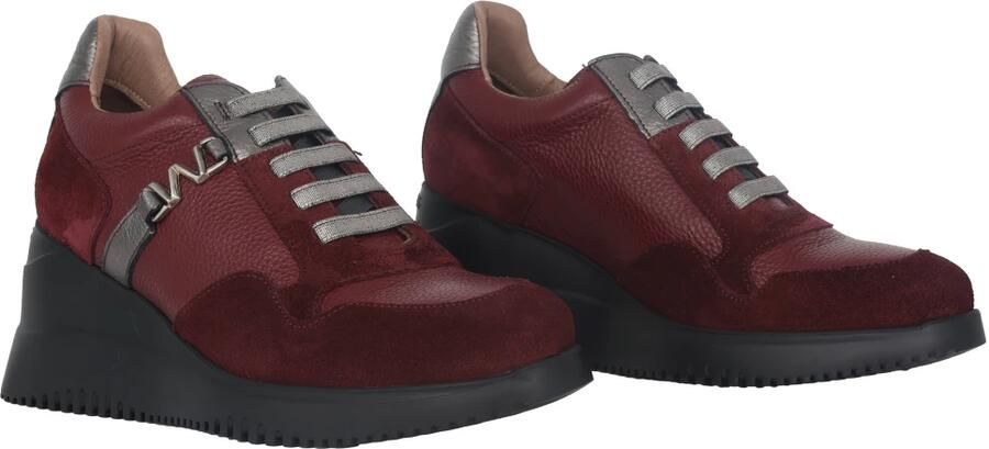 Wonders Rode Sneaker Leer Suède Mix - Foto 3