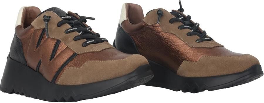 Wonders Bronzen Leren Sneaker voor Vrouwen - Foto 2