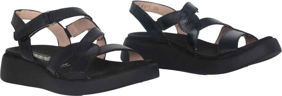 Wonders Zwarte Cordelia Sandaal Dames