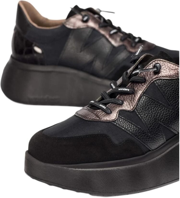 Wonders Roma 31 dames sneaker zwart - Foto 3