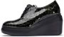 Wonders Zapato Blucher plataforma Color: Verde Green Dames - Thumbnail 1