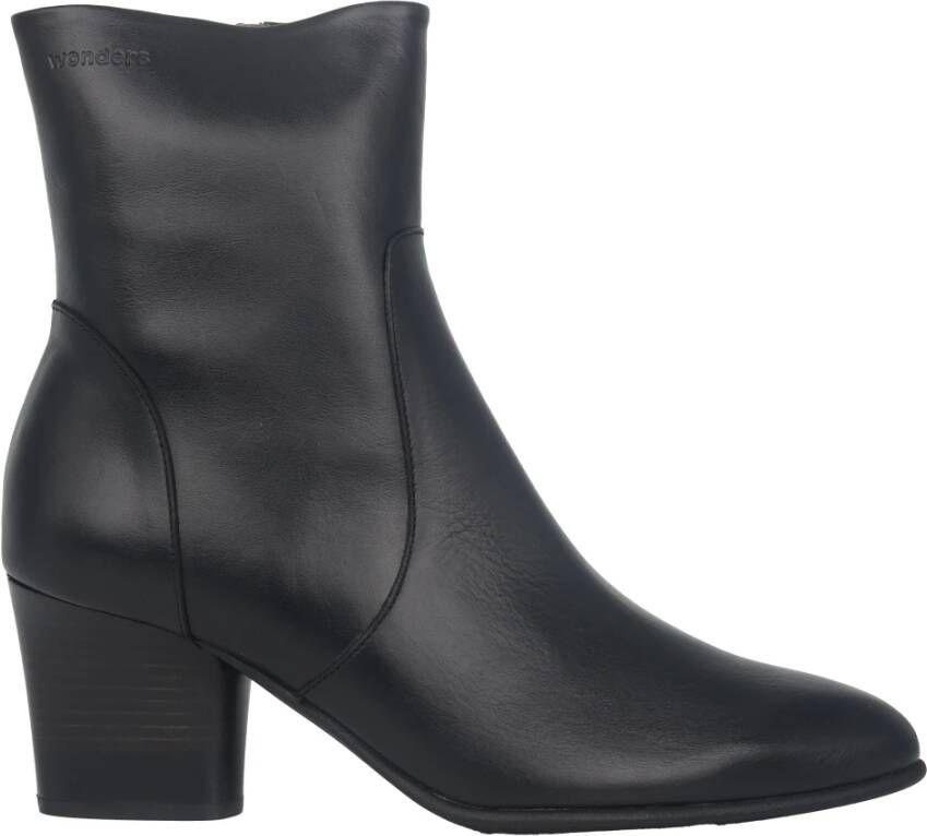 Wonders Zwarte Enkellaars voor Vrouwen Comfortabel