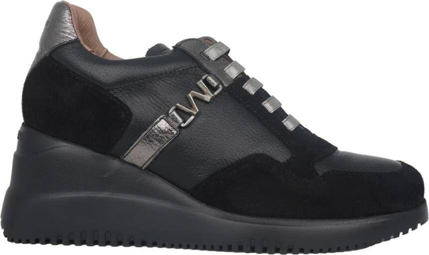 Wonders Zwarte Eva Damessneaker met Sleehak - Foto 1