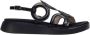 Wonders Zwarte Lage Sandalen Elegant Ontwerp Black Dames - Thumbnail 1