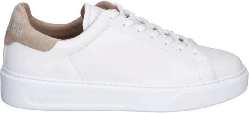 Woolrich Beige Classic Court Sneakers