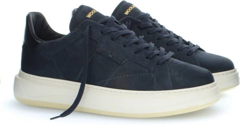 WOOLRICH Lage Sneakers Heren Arrow Man Milled Nabuk Maat: 44 Materiaal: Nubuck Kleur: Blauw - Foto 1