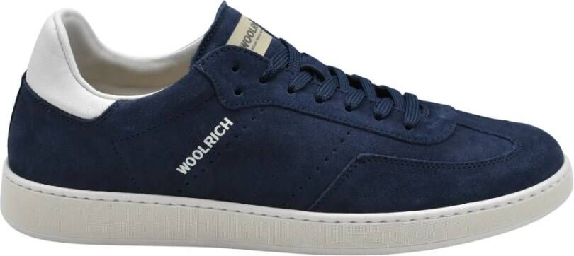 Woolrich Blauwe Suède Veterschoenen Stijlvol Model