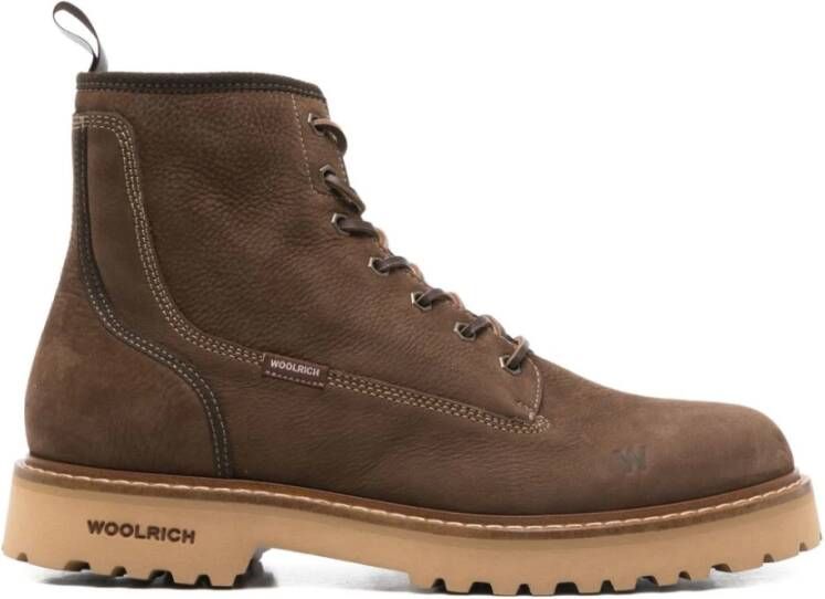 Woolrich Bruine Laarzen voor Stijlvol Schoeisel