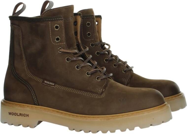 Woolrich Bruine Laarzen voor Stijlvol Schoeisel
