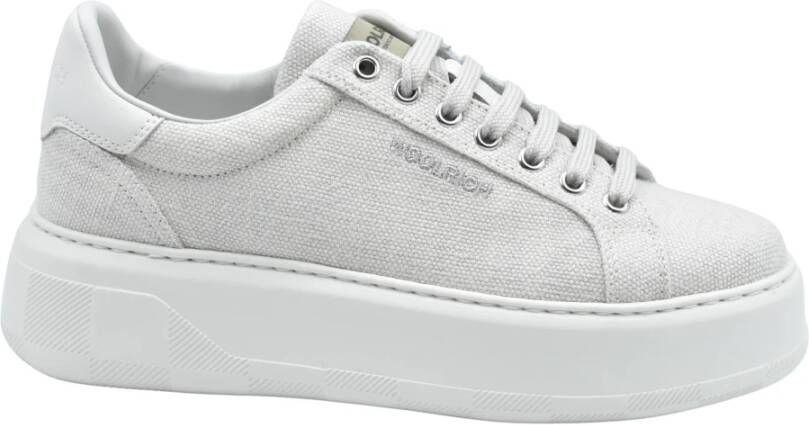 Woolrich Canvas Beige Veterschoenen