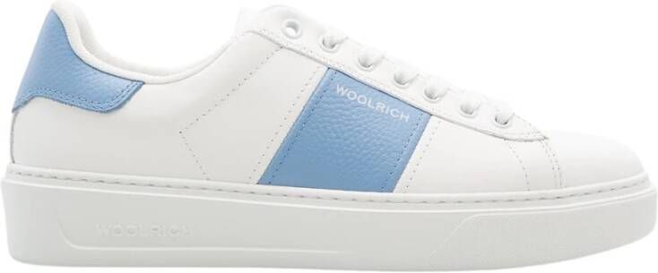 Woolrich Classic Court Biaco- Celeste Multicolor Dames