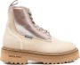 Woolrich Crème Leren Veterschoenen - Thumbnail 1