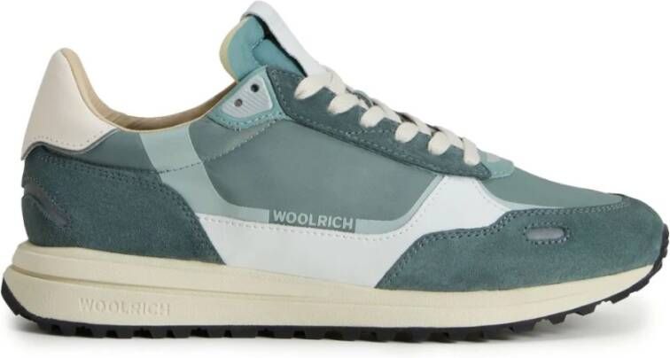 Woolrich Groene Sneakers Veters Gewatteerde Enkel