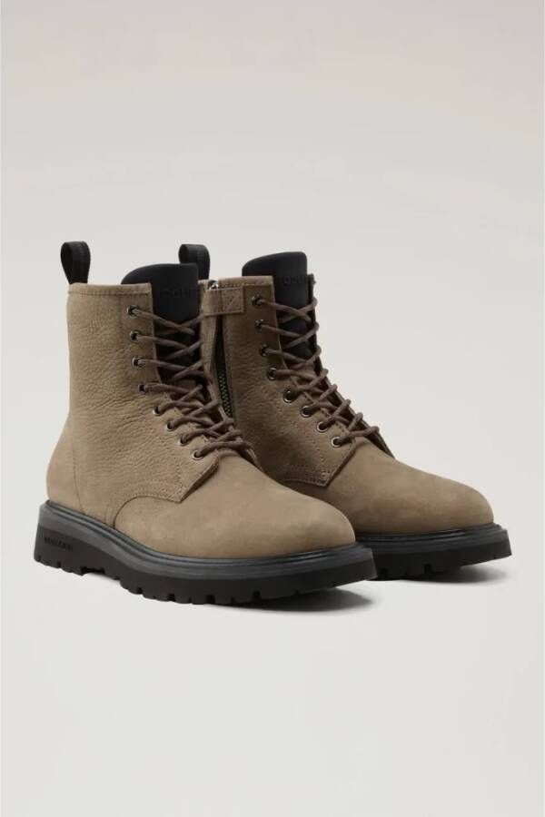 Woolrich Heren Nubuck Stadschoenen Beige Heren