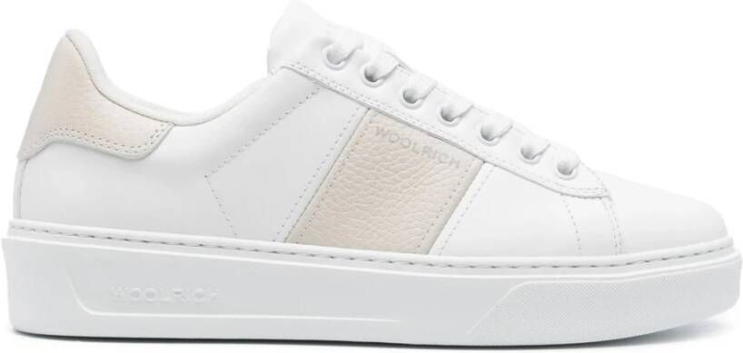 Woolrich Klassieke Court Sneakers White Dames