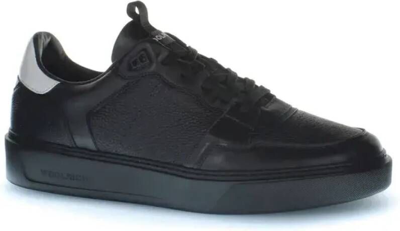 Woolrich Klassieke Zwarte Basketbalsneaker Black Heren