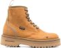 Woolrich Leren bruine laarzen met zijde & nylon - Thumbnail 1