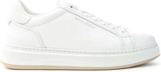 Woolrich Moderne Sneakers met Contrast Patch White Heren