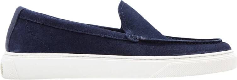 Woolrich Stijlvolle Suède Sneakers voor Heren Blue Heren