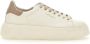 Woolrich Witte Leren Sneakers met Grijze Profielen White Dames - Thumbnail 9