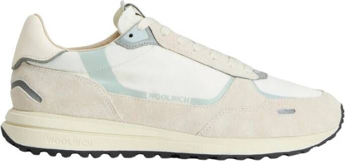 Woolrich Witte Nylon Sneakers met Vibram Zool