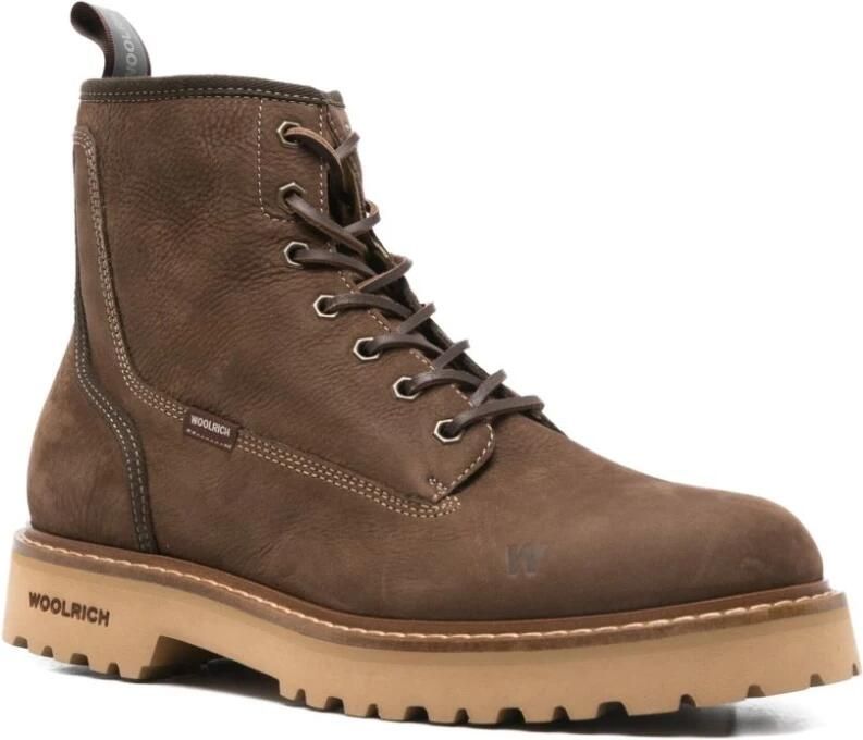 Woolrich Bruine Laarzen voor Stijlvol Schoeisel
