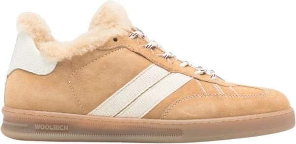Woolrich Sneakers met schapenvacht voering en panelen