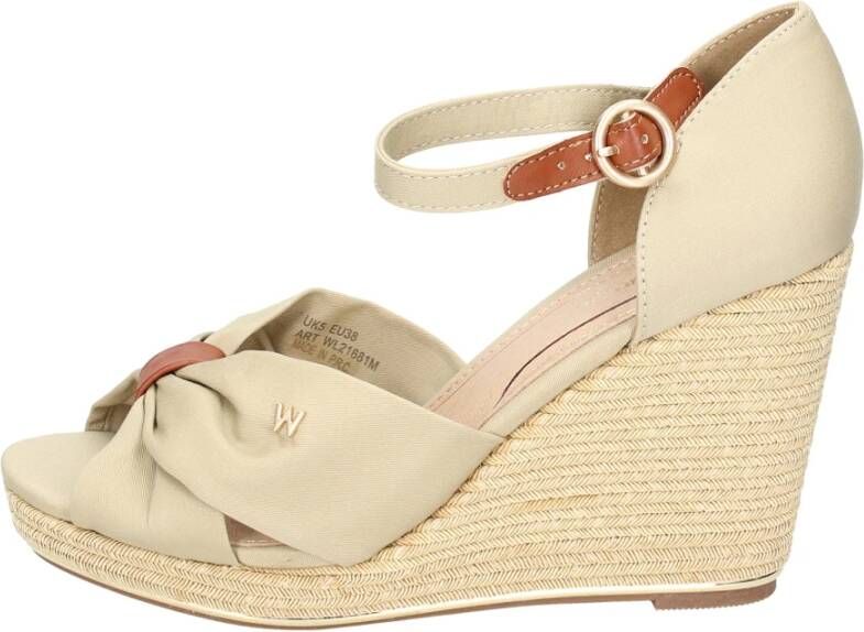 Wrangler Cross Sandalen in Textiel voor Vrouwen Beige Dames