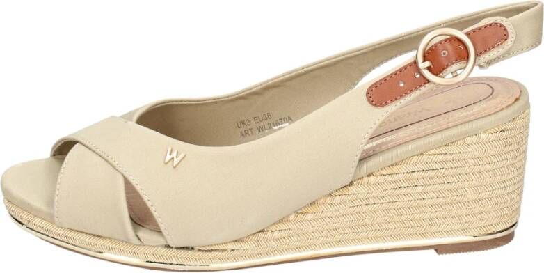 Wrangler Mila Sandalen in textiel voor vrouwen Beige Dames