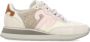 Wushu Ruyi Beige Leren Sneakers met Wol Inzet Multicolor Dames - Thumbnail 1