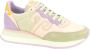 Wushu Ruyi Beige Roos Lilla Runner N. Multicolor Dames - Thumbnail 1