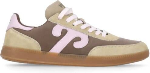 Wushu Ruyi Bruine leren sneakers met Ruyi-logo