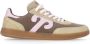 Wushu Ruyi Bruine leren sneakers met Ruyi-logo - Thumbnail 1