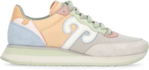 Wushu Ruyi Multicolor Fabric Leather Sneakers