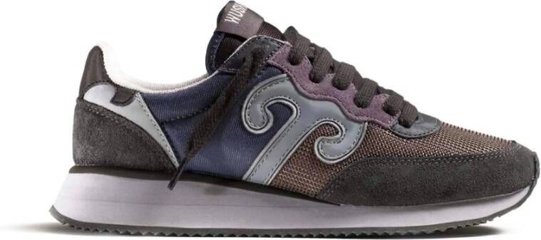 Wushu Ruyi Nylon Sneaker met Leren Details Multicolor Dames