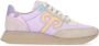 Wushu Ruyi Paarse Stoffen Leren Sneakers - Thumbnail 1