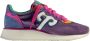 Wushu Ruyi Stijlvolle leren sneakers met 4 cm hak Purple Dames - Thumbnail 1
