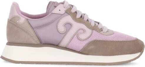 Wushu Ruyi Lila Veterschoenen Elegante Sneakers Multicolor Dames - Foto 5