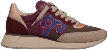 Wushu Ruyi Multicolor Stof Leren Sneakers Ronde Neus Multicolor Dames