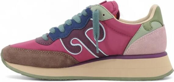 Wushu Ruyi Geborduurd Logo Suède Sneakers Multicolor Dames - Foto 2