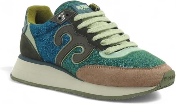 Wushu Ruyi Glitter Sneakers met Ruyi Logo Multicolor Dames