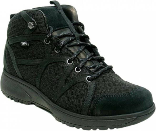 Xsensible Vrouwen Leren Effen Hoge sneakers Damesschoenen 40205.5 Zwart - Foto 5