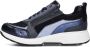 XSENSIBLE Lage Sneakers Dames Valletta Maat: 40 Materiaal: Leer Kleur: Blauw - Thumbnail 2