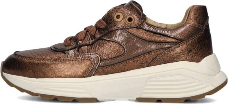 Xsensible Bronzen Lage Dames Sneakers