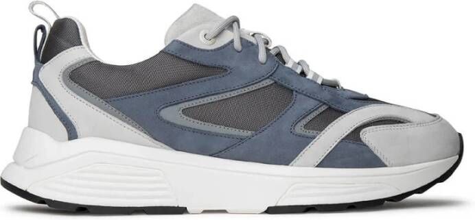 XSENSIBLE Lage Sneakers Heren Brooklyn Men Nubuck Blauw