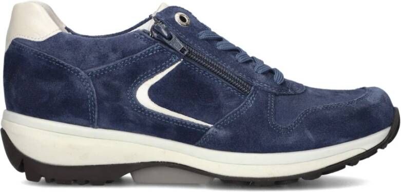 Xsensible Casual Sneakers in Donkerblauw Suède Blue Dames
