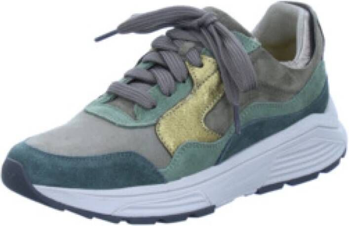 XSENSIBLE Lage Sneakers Dames Combi G Sneaker Suède Groen