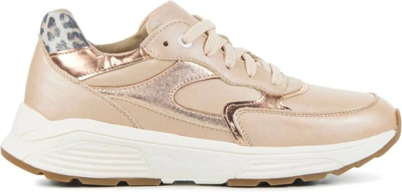 Xsensible Roze Goud Sneakers Pink Dames